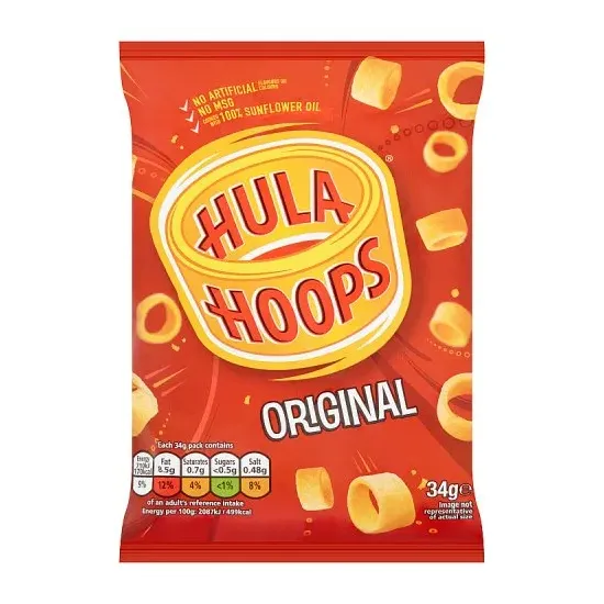 Hula Hoops Original Crisps 34g