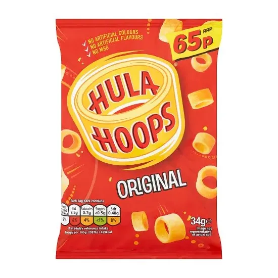 Hula Hoops Original Crisps PMP 34g