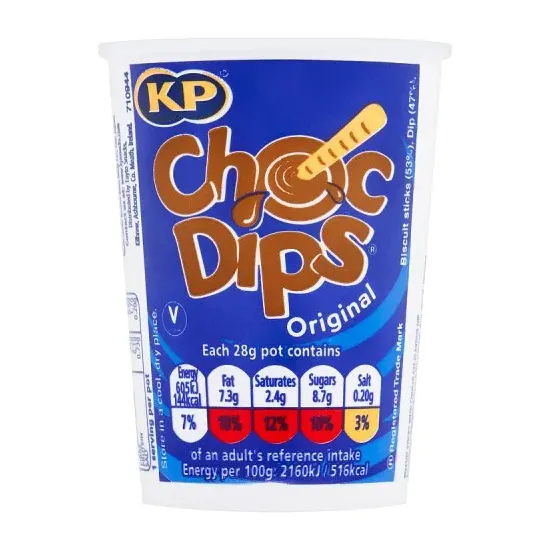 KP Choc Dips Original 28g