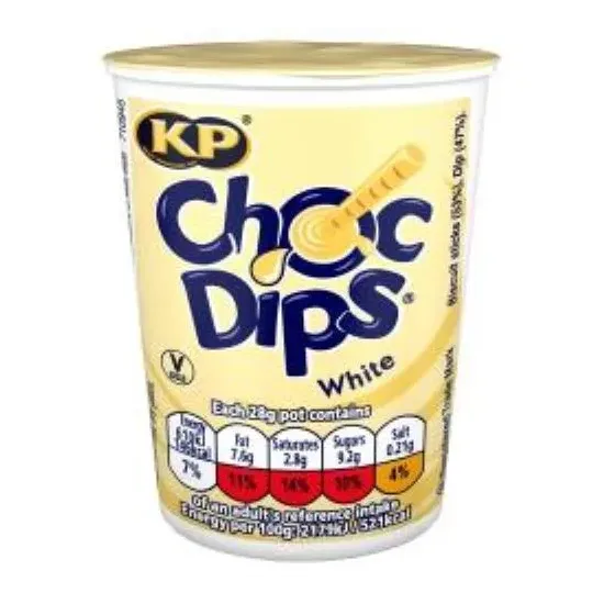KP Choc Dips White 28g