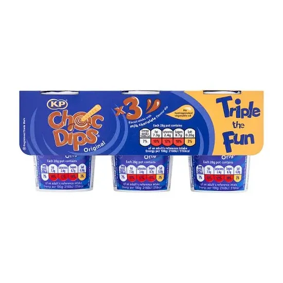 KP Choc Dips Original 3 Pack