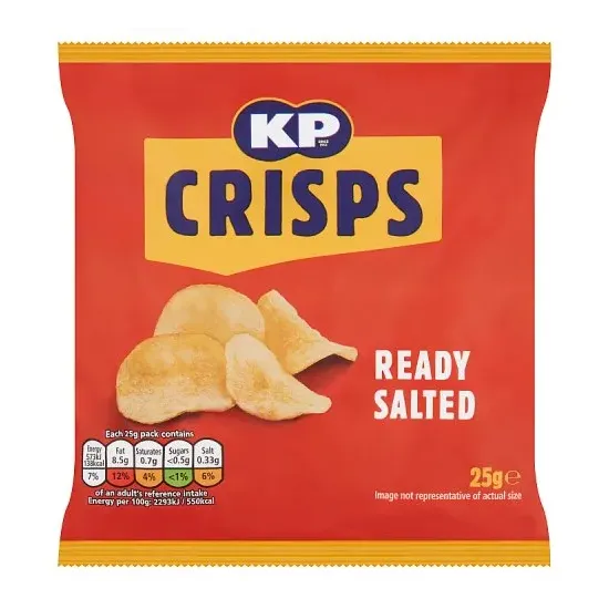 KP Ready Salted Crisps 25g