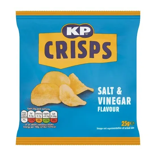 KP Salt & Vinegar Crisps 25g