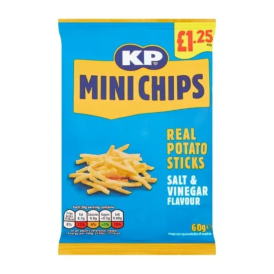 KP Minichips Salt & Vinegar Crisps PMP 60g