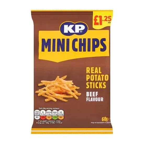 KP Minichips BBQ Beef Crisps PMP 60g