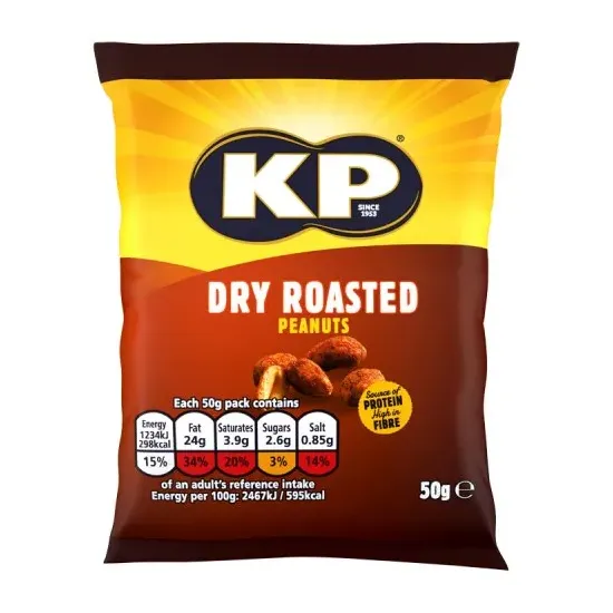 KP Dry Roasted Peanuts 50g