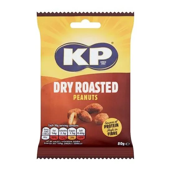 KP Dry Roasted Peanuts 80g