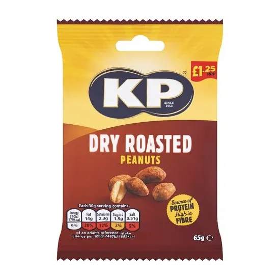 KP Dry Roasted Peanuts PMP 65g