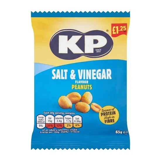 KP Salt & Vinegar Peanuts PMP 65g
