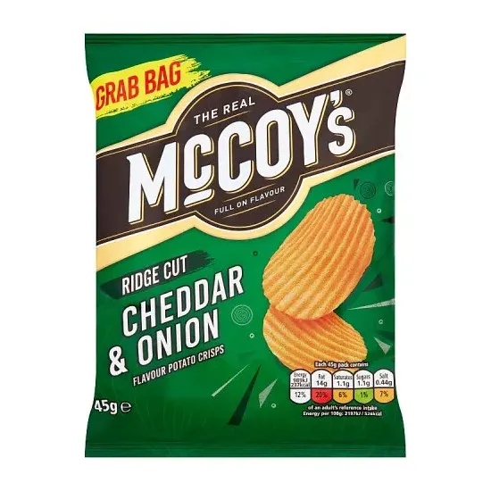 McCoy's Cheddar & Onion Grab Bag Crisps 45g