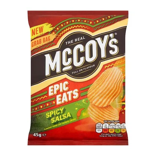 McCoy's Epic Eats Spicy Salsa Grab Bag Crisps 45g