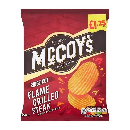McCoy's Flame Grilled Steak Sharing Crisps PMP 65g