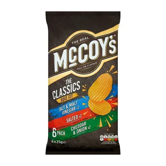 McCoy's Classic Variety Multipack Crisps 6 Pack