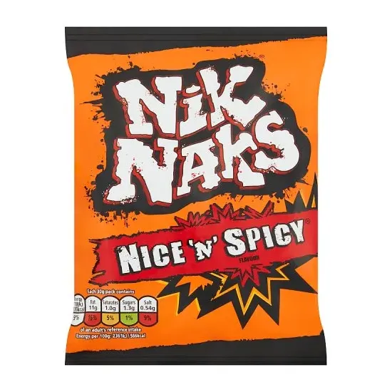 Nik Naks Nice 'N' Spicy Crisps 30g