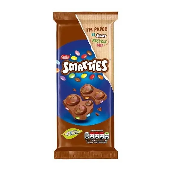 Smarties Milk Block 90g Smarties Milk Block 90g