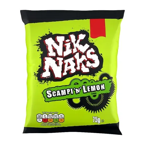 Nik Naks Scampi 'N' Lemon Crisps PMP 75g