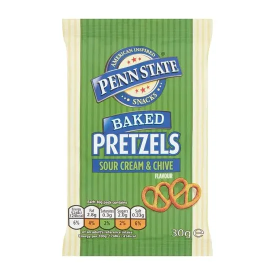 Penn State Sour Cream & Chive Pretzels 30g