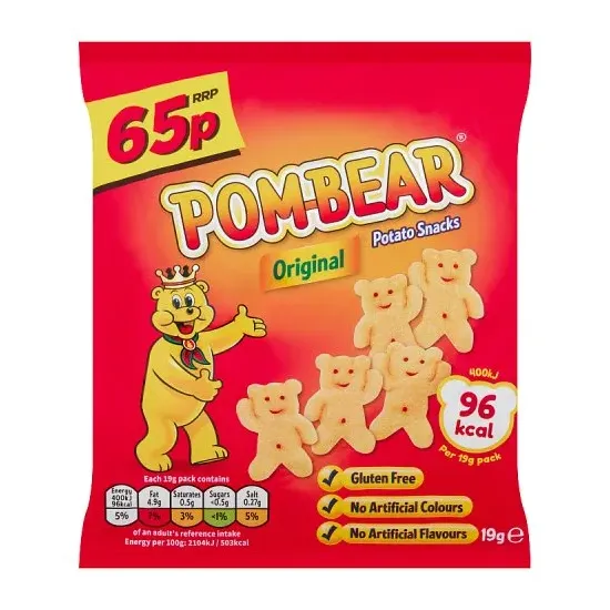 Pom-Bear Original Crisps PMP 19g