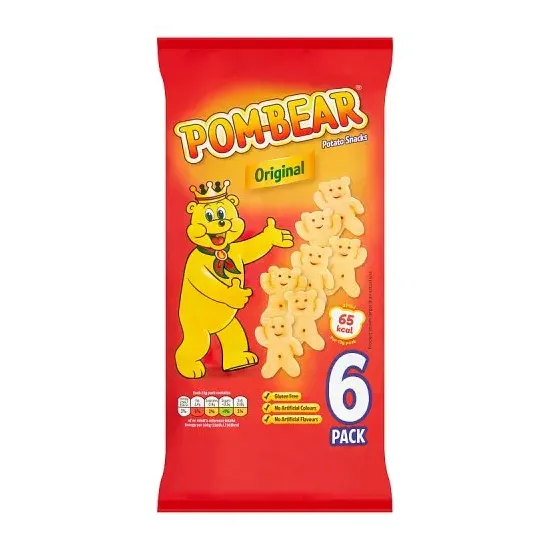 Pom-Bear Original Multipack Crisps 6 Pack
