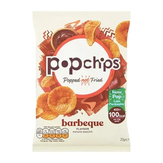 Popchips Barbeque Crisps 23g