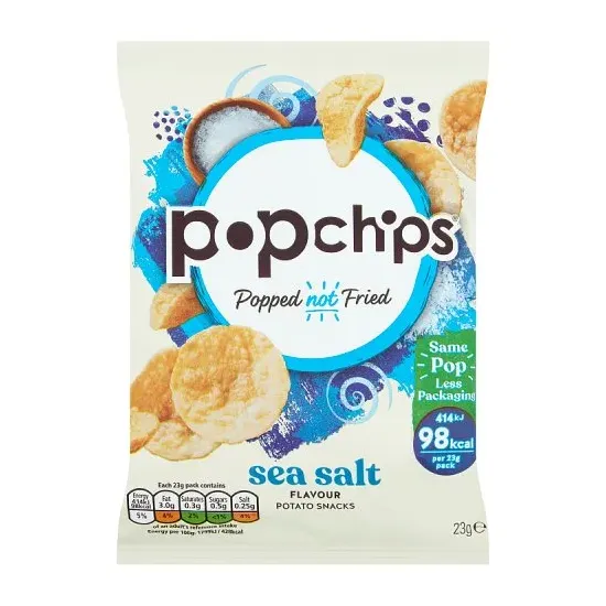 Popchips Sea Salt Crisps 23g