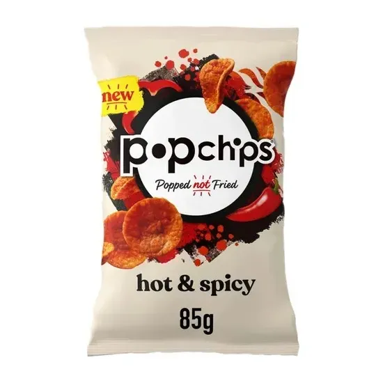 Popchips Hot & Spicy Sharing Crisps 85g
