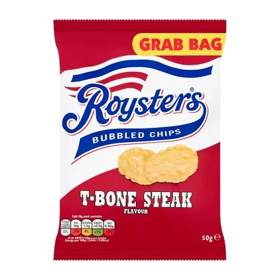 Roysters T-Bone Steak Grab Bag Crisps 50g