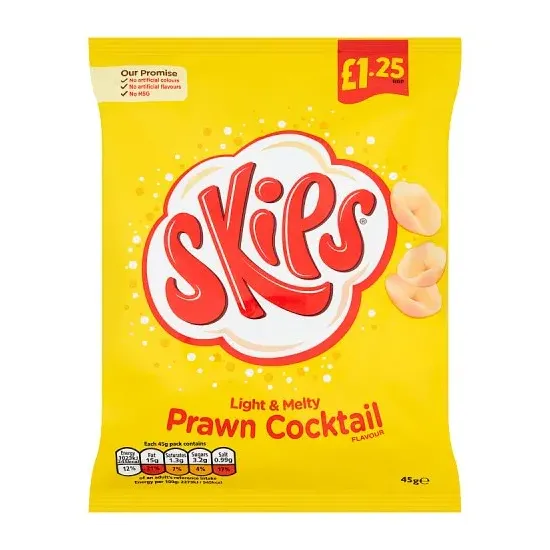 Skips Prawn Cocktail Crisps PMP 45g