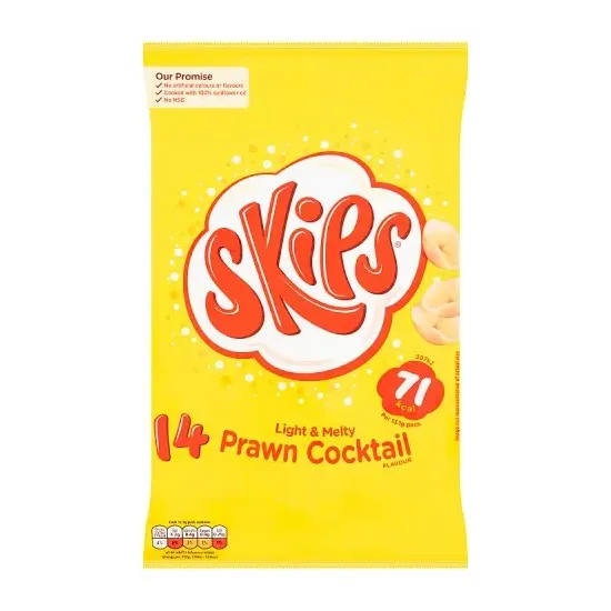 Skips Prawn Cocktail Multipack Crisps 14 Pack