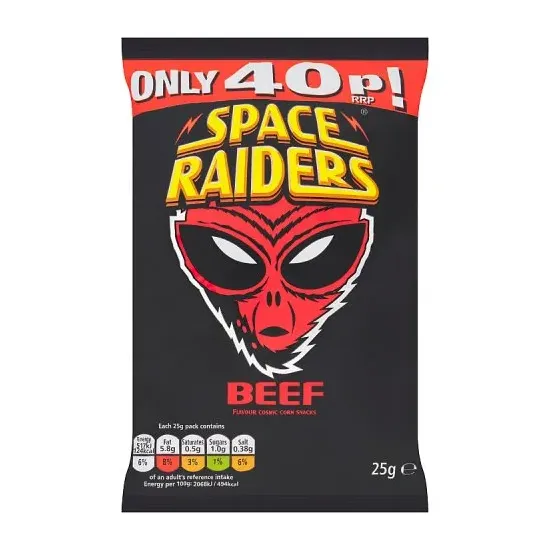 Space Raiders Beef Crisps  PMP 25g
