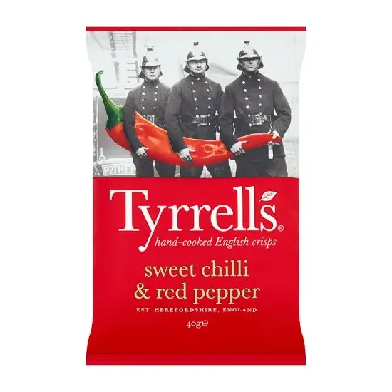Tyrrells Sweet Chilli & Red Pepper Crisps 40g