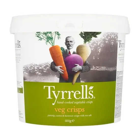 Tyrrells Sea Salted Veg Sharing Crisps 600g