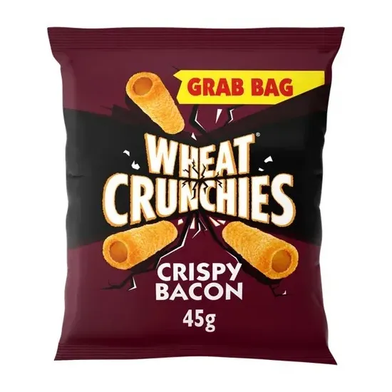 Wheat Crunchies Bacon Grab Bag Crisps 45g