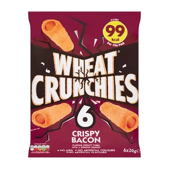 Wheat Crunchies Bacon Multipack Crisps 6 pack