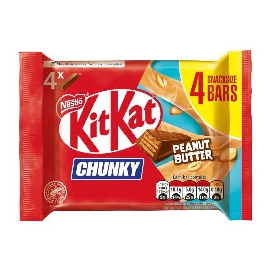 Kit Kat Chunky Peanut Butter 4 Pack 4x34g)
