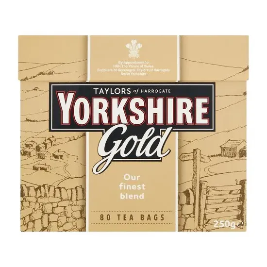Taylors of Harrogate Gold Yorkshire Tea 80's