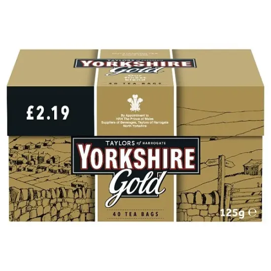 Taylors of Harrogate Yorkshire Gold Tea Bags PMP 40s