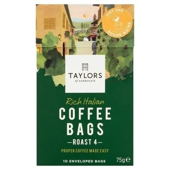 Taylors of Harrogate Rich Italian Coffee Bags 10s