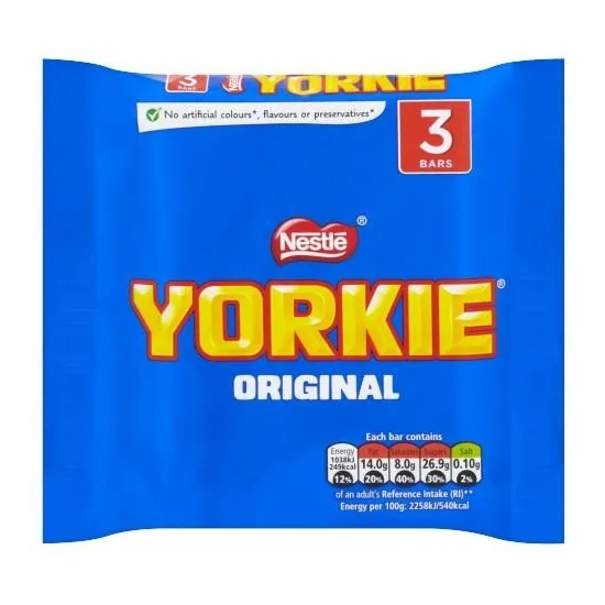 Yorkie Milk Multipack (3x46g)