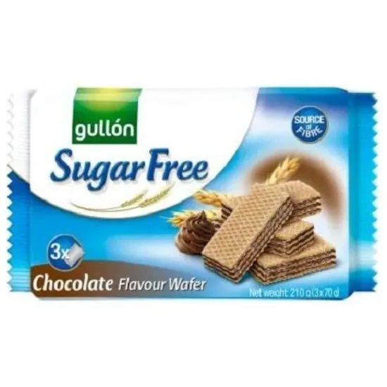Gullon Sugar Free Chocolate Crème Filled Wafer 180g