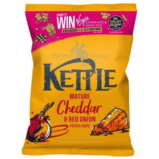 Kettle Mature Cheddar & Red Onion 130g