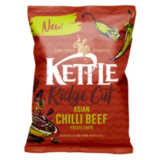 Kettle Asian Chilli Beef Ridge 130g