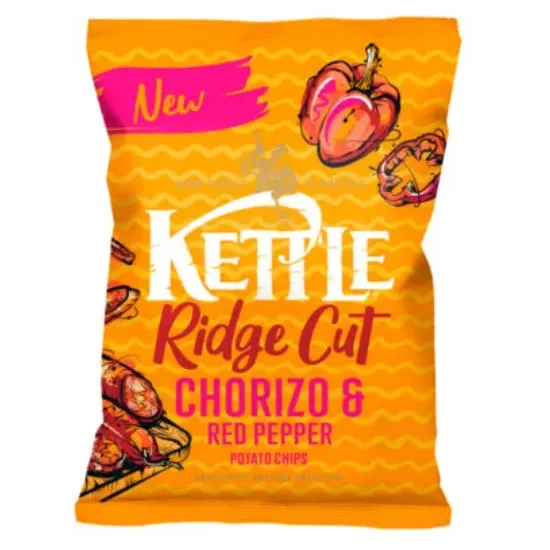 Kettle Chorizo & Red Pepper Ridge Cut 130g
