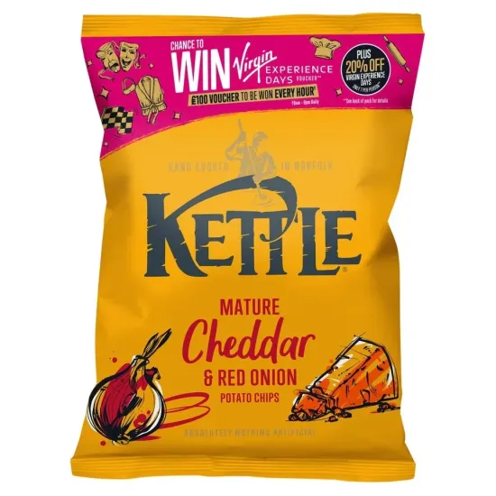 Kettle Mature Cheddar & Red Onion 40g