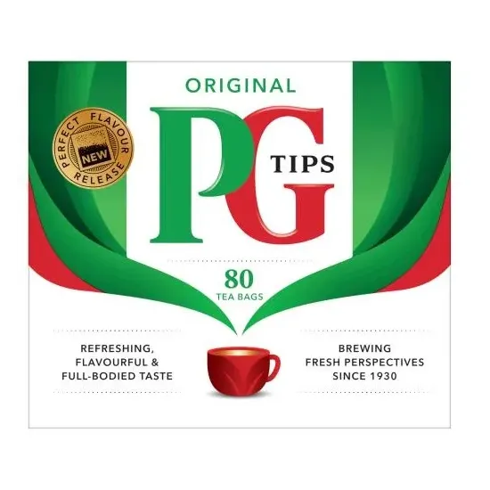 PG Tips Original Tea Bags 80s Box