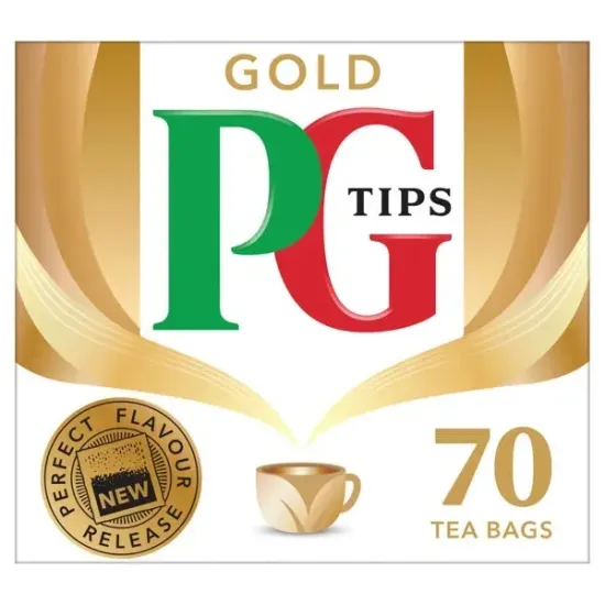 PG Tips Tea Bags Gold 70s Box