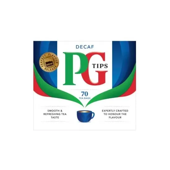 PG Tips Tea Bags Decaf 70s Box