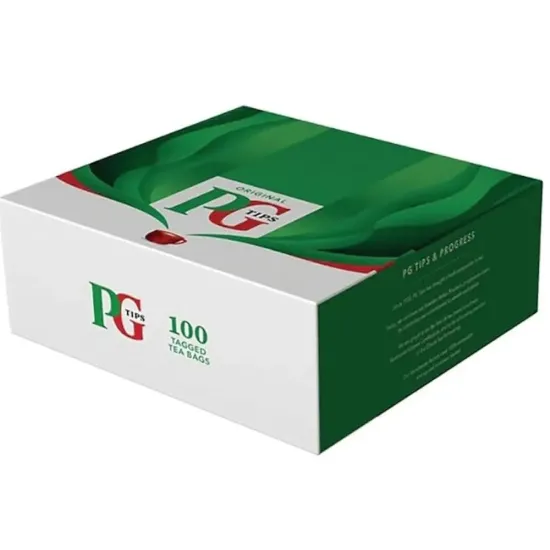 PG Tips One Cup Tagged Tea Bags 100s Box