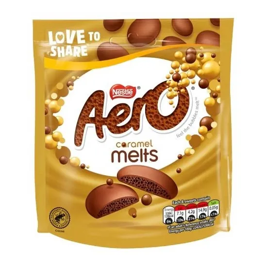 Aero Melts Caramel Pouch 86g