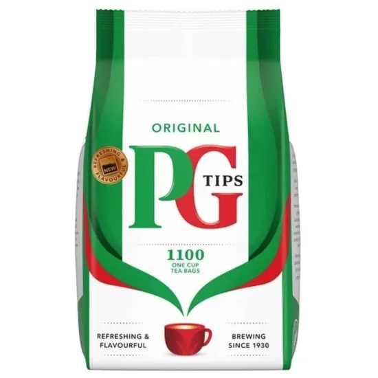PG Tips One Cup Square Tea Bags 1100s Box